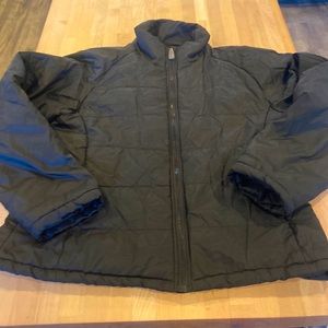 Lamar black zip up snowboarding jacket w/ 2 pockets large